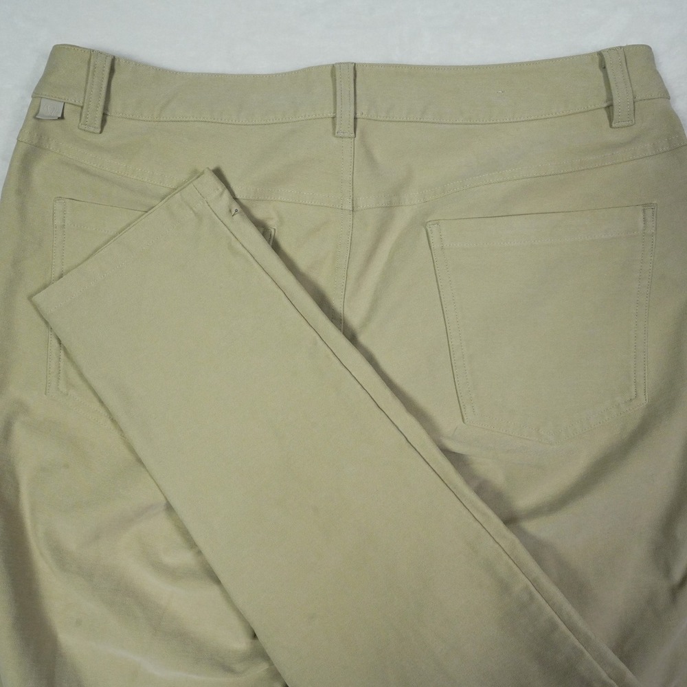 Lululemon ABC Pant Slim Fit Tan‎ Khaki Mens Size 33 Commuter Trousers - READ